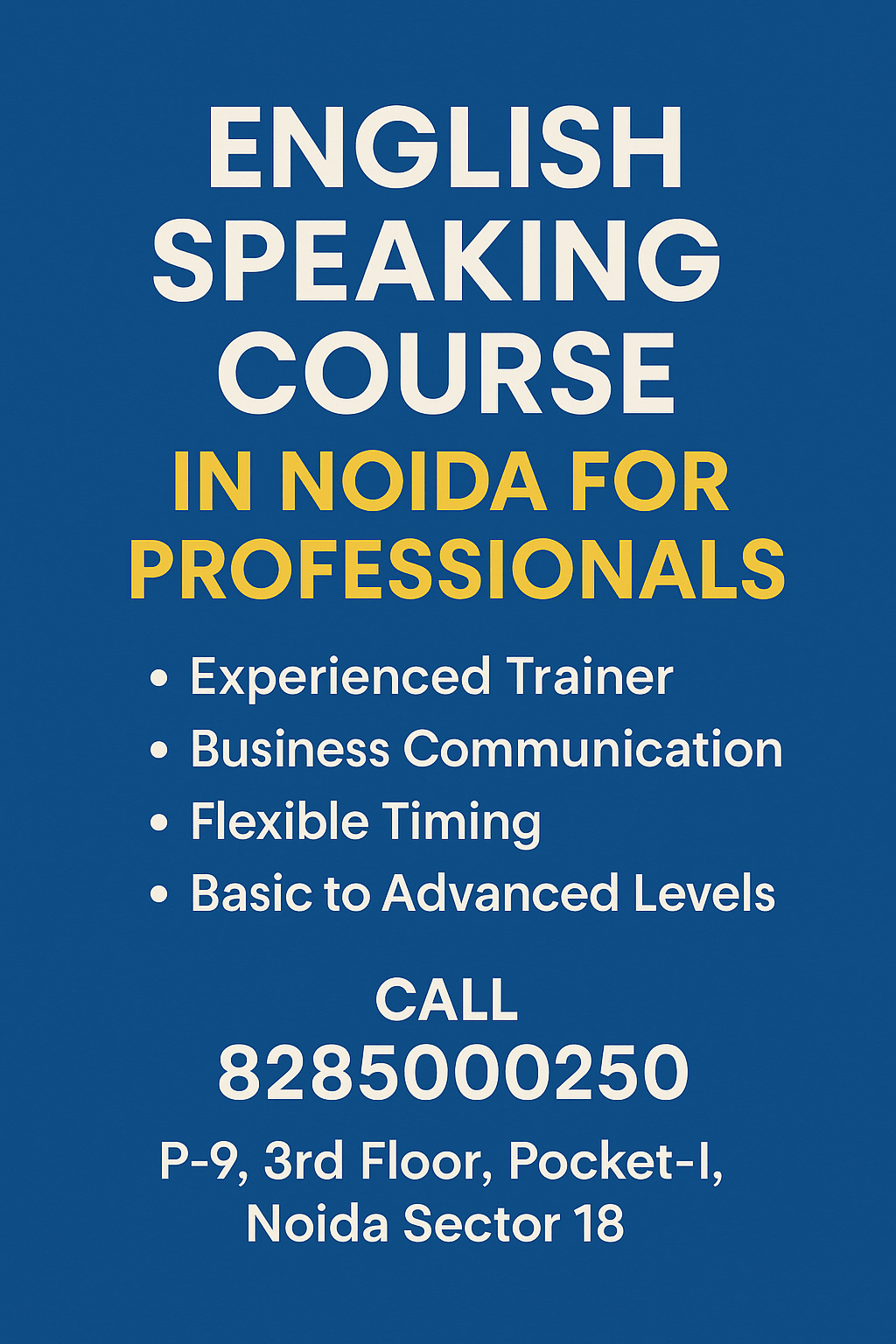 English speaking and personality development course in noida
